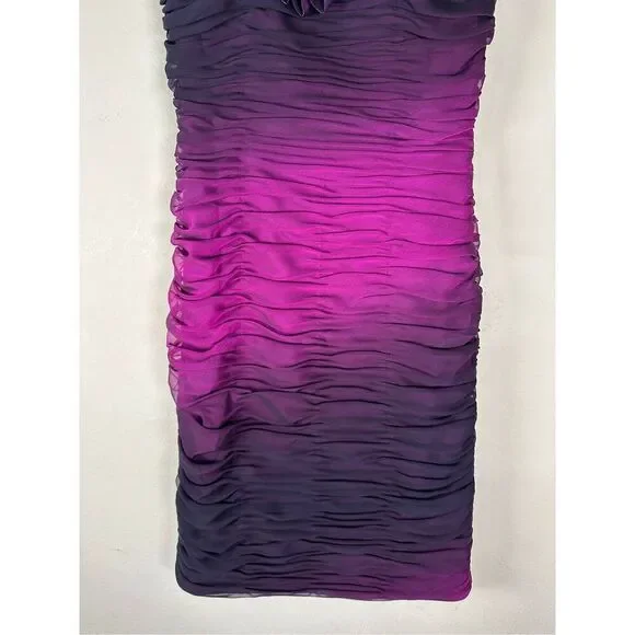 Adrianna Papell Boutique NWT ruffle purple Formal Dress Sz 8 Adrianna Papell Boutique NWT ruffle purple Formal Dress Sz 8